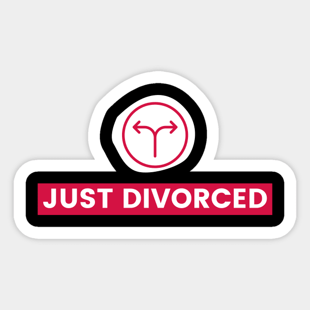 Just divorced Sticker by Tecnofa